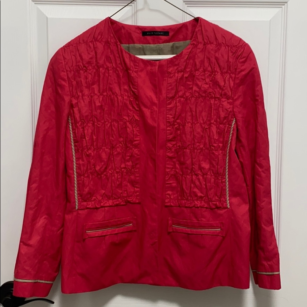 Ellie Tahaie jacket sz 6 light raspberry
